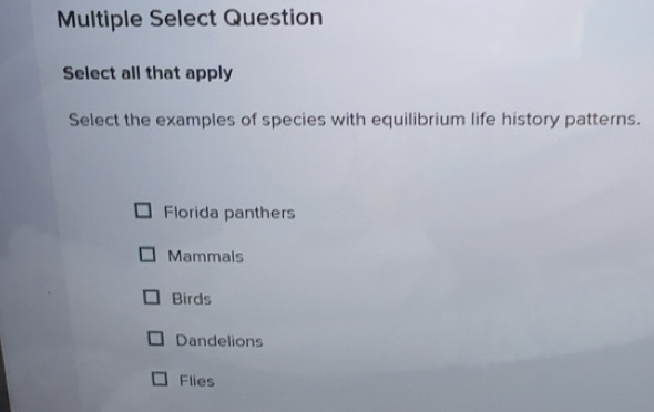 Solved: Multiple Select Question Select all that apply Select the ...