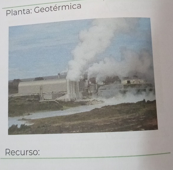 Planta: Geotérmica 
Recurso: