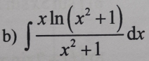 ∈t  (xln (x^2+1))/x^2+1 dx