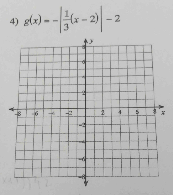 g(x)=-| 1/3 (x-2)|-2