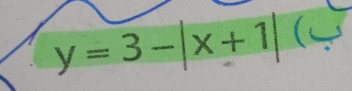 y=3-|x+1| (C