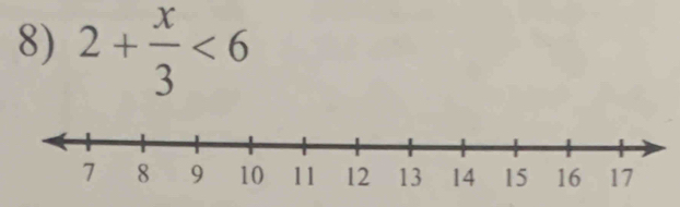 2+ x/3 <6</tex>