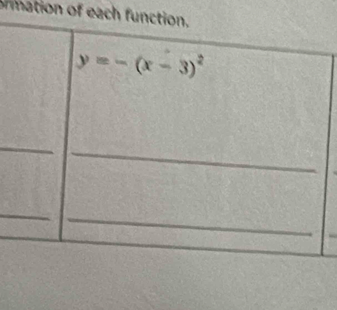 ormation of each