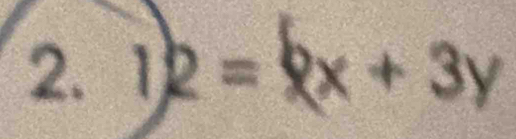 1)2=bx+3y