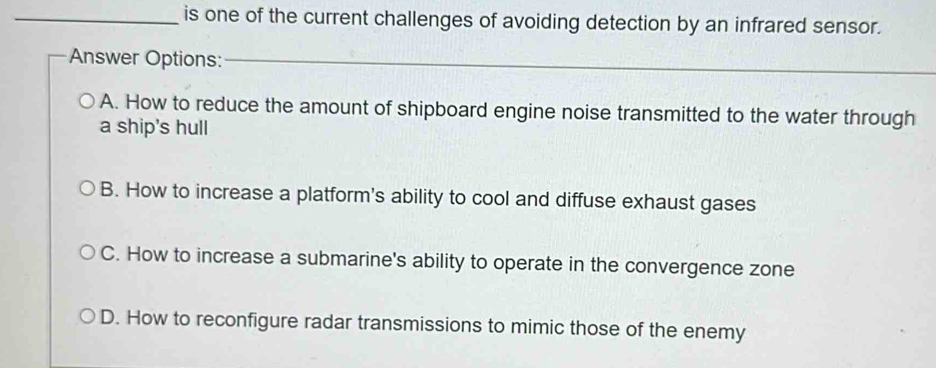 Solved: is one of the current challenges of avoiding detection by an ...