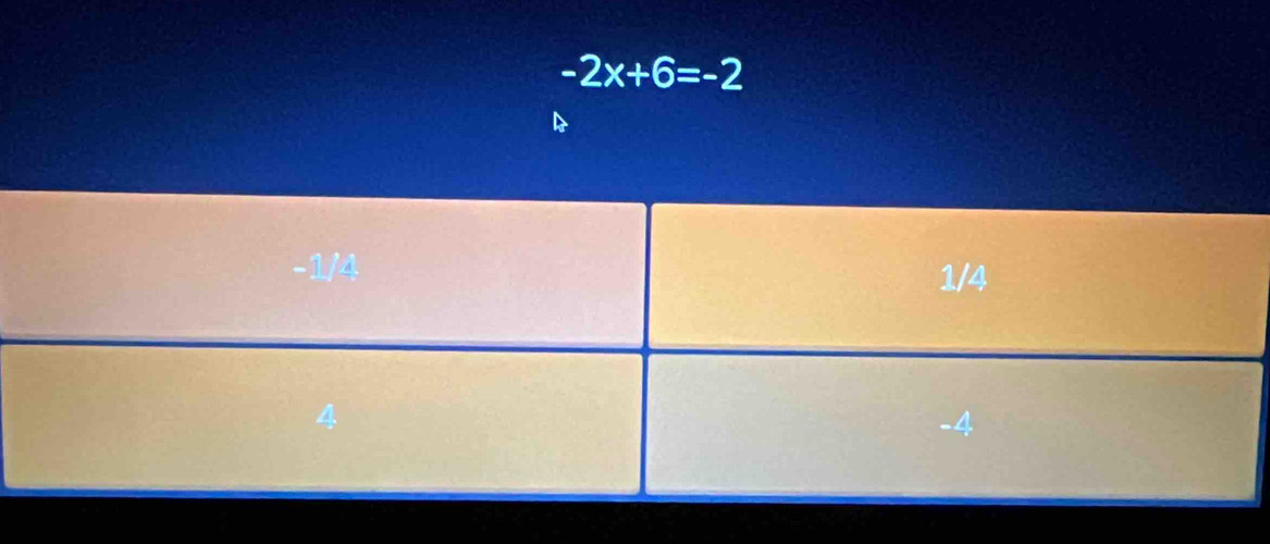 -2x+6=-2