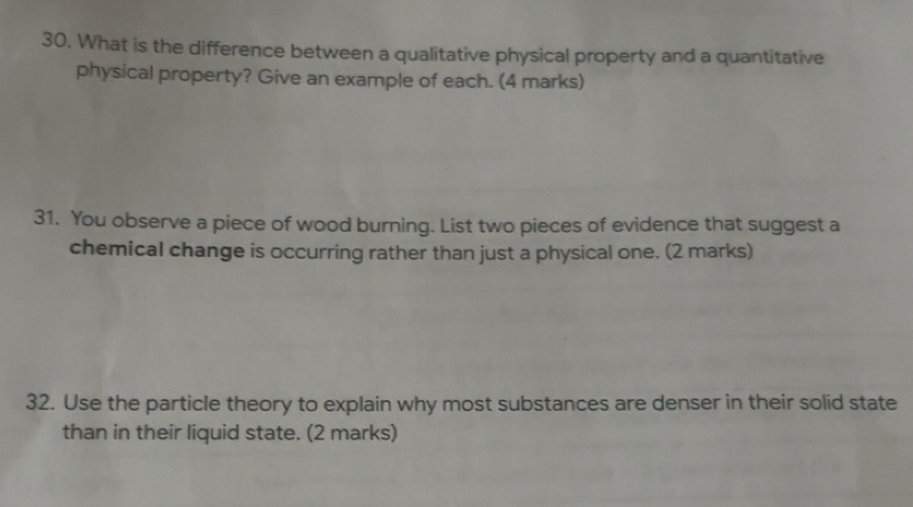Solved: 30, What is the difference between a qualitative physical ...