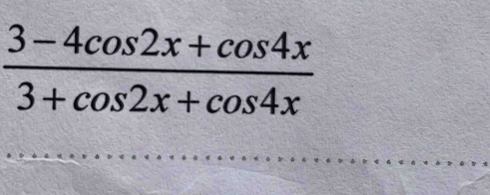  (3-4cos 2x+cos 4x)/3+cos 2x+cos 4x 