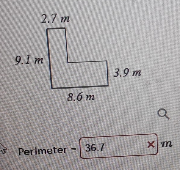 Q
× 
Perimet er=|36.7 m