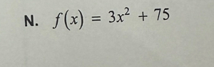 f(x)=3x^2+75