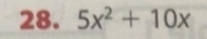 5x^2+10x