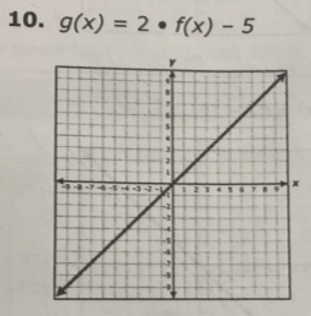 g(x)=2· f(x)-5