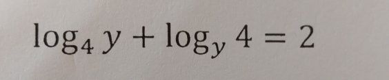 log _4y+log _y4=2