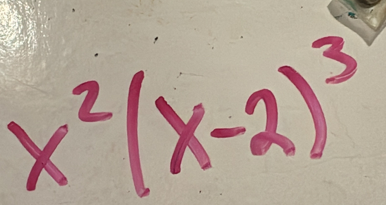 x^2(x-2)^3