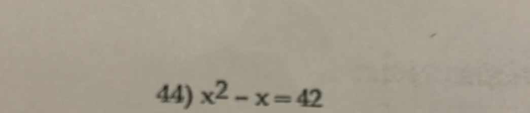 x^2-x=42