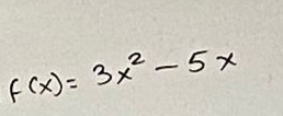 f(x)=3x^2-5x