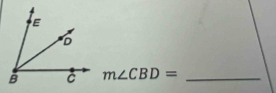 m∠ CBD= _