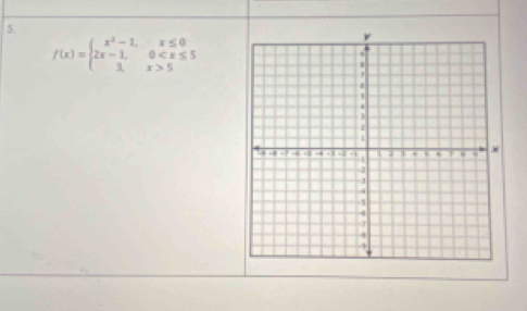 f(x)=beginarrayl x^2-1,x≤ 0 2x-1,0 5endarray.