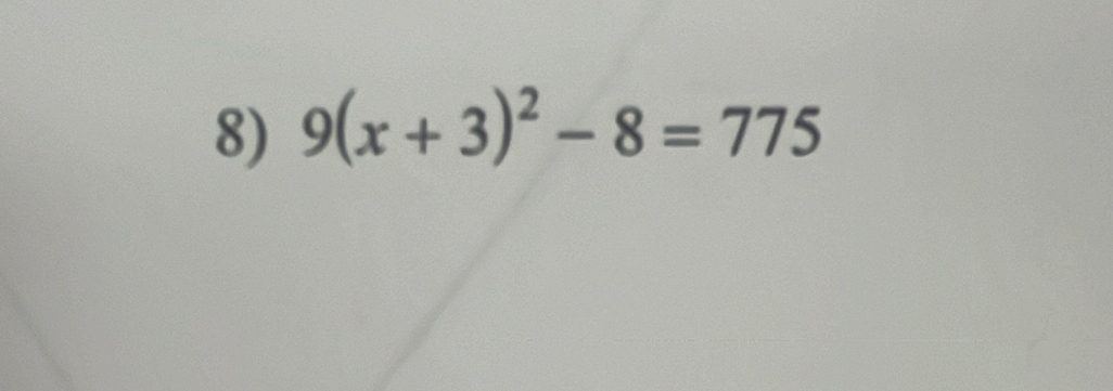 9(x+3)^2-8=775