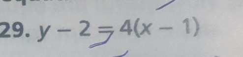 y-2=4(x-1)