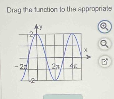 Drag the function to the appropriate