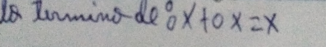 Zamins de ox to x=x