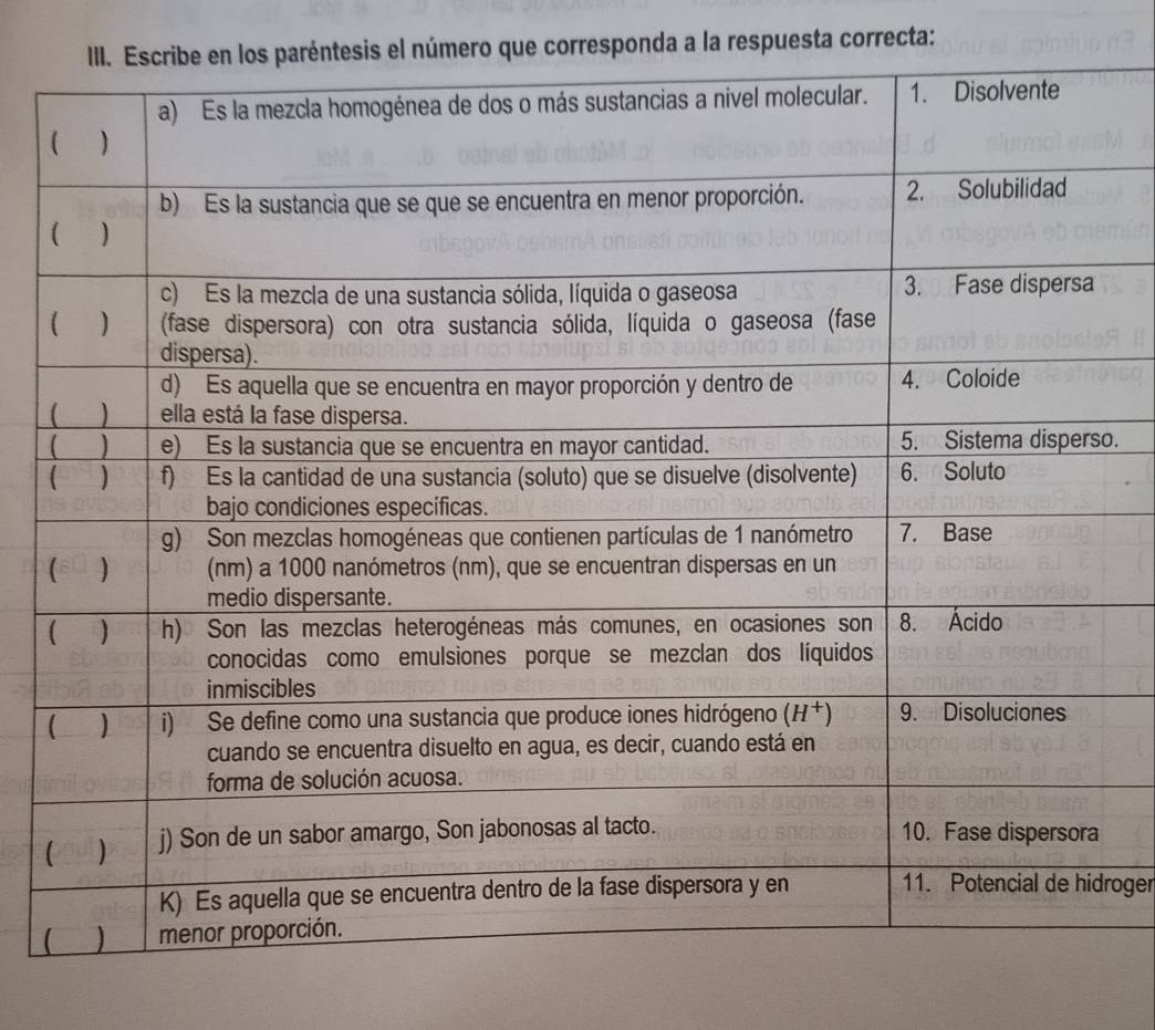 tesis el número que corresponda a la respuesta correcta: 
o. 
C 
roger 
