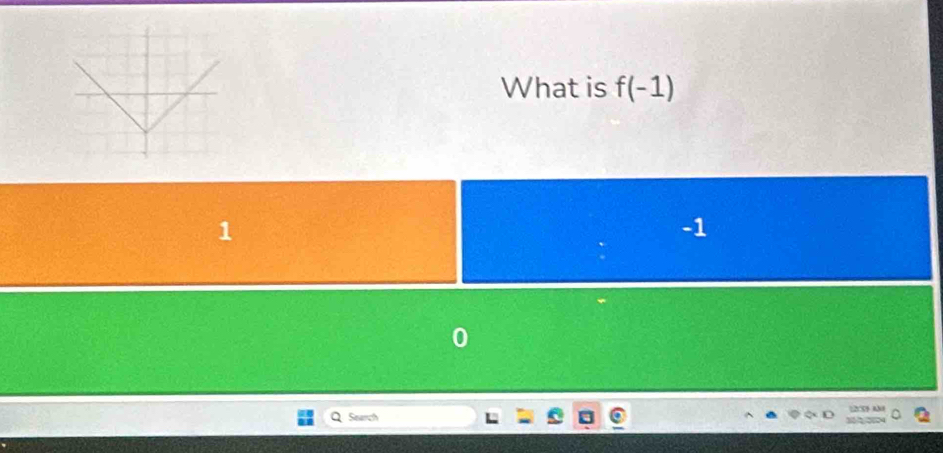 What is f(-1)
1
-1
QSearch 2C59 AN