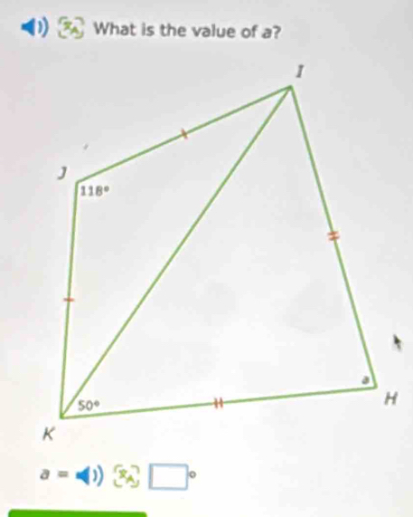 What is the value of a?
a=phi ) □°