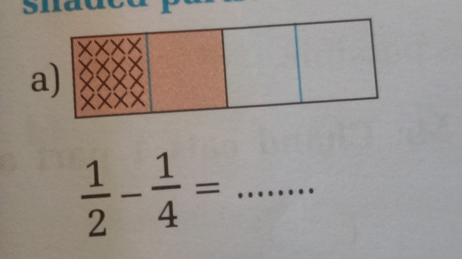 Sidú 
a 
_  1/2 - 1/4 =