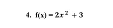 f(x)=2x^2+3