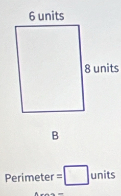 Perimeter=□ units