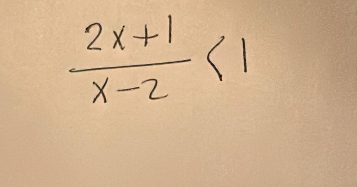  (2x+1)/x-2 <1</tex>