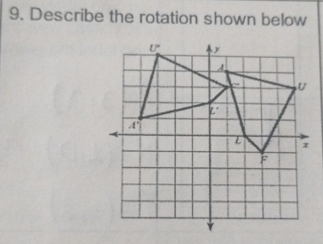 Describe the rotation shown below