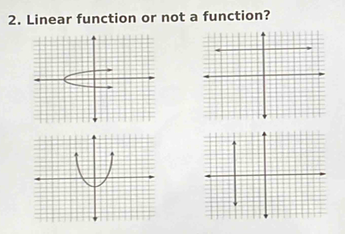 Linear function or not a function?