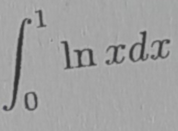 ∈t _0^1ln xdx