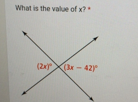 What is the value of x? *