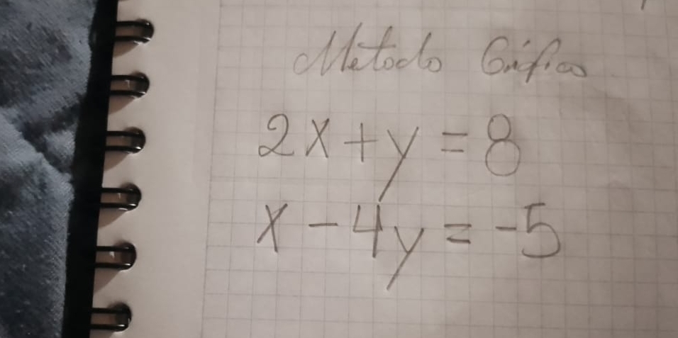 olctodo Gifioo
2x+y=8
x-4y=-5