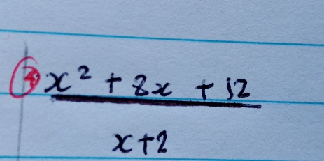  (x^2+8x+12)/x+2 