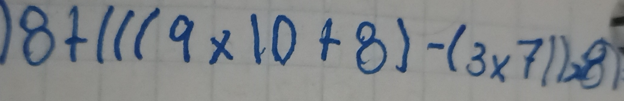 8+1((9* 10+8)-(3* 71)=71