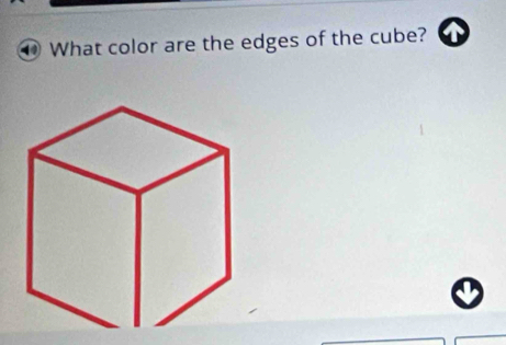 What color are the edges of the cube?