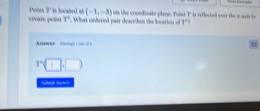 Point 7 (-1,-3)
7°
1°
7°