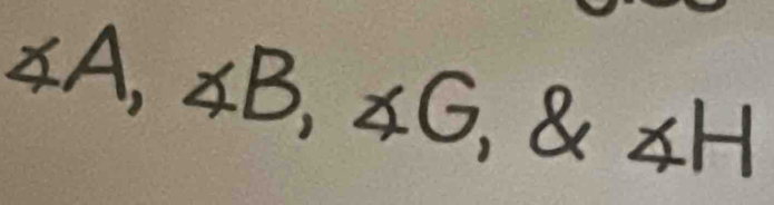 5A, ¢B, ¢G, & AH