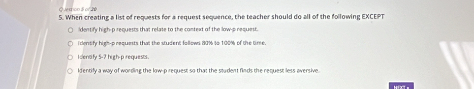 Solved: When creating a list of requests for a request sequence, the ...