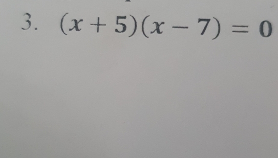 (x+5)(x-7)=0