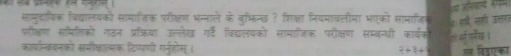 सामुदाविक विद्यालयको सामाजिक परीक्षण भन्नाले के वुभिन्छ ? शिक्षा नियमावलीमा भएकों सामाजिय 
१ वी सही उत्तर 
फौक्षण समितिकों गठन प्रक्या उत्लेख ग्द विद्यलयको सामाजिक परौक्षण सम्बन्धी कार्यक १९ पनेछ । 
कार्यान्वरवनको समौक्षात्मक टिव्पणी ग्नहोस्। 2+3+