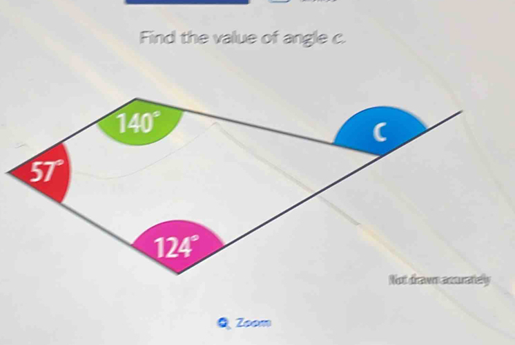 Find the value of angle c.
Zoom