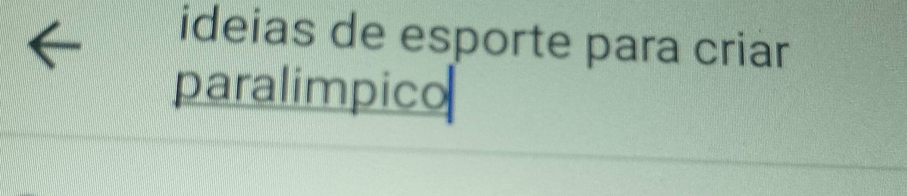 ideias de esporte para criar 
paralímpico