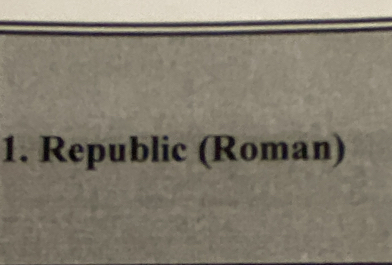 Republic (Roman)