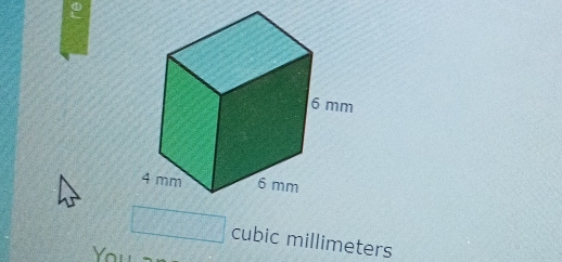 □ cubic millimeters
You